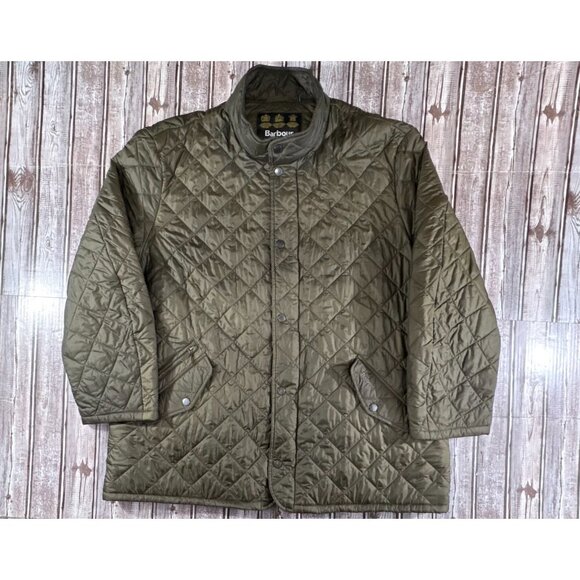 BARBOUR Flyweight Chelsea Quilted Jacket size 2XL color Olive Green - Picture 1 of 11